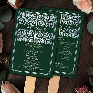 Abanico Programa de Boda Real Espada de Plata Medieval Ver