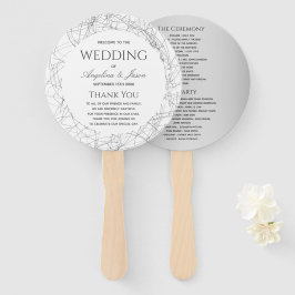 Abanico Programa de Boda Simple