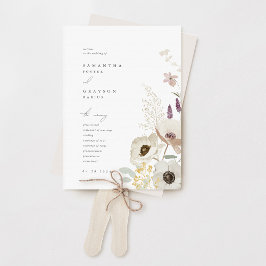 Abanico Programa de bodas botánicas