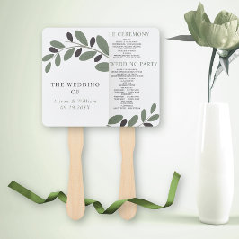 Abanico Programa de bodas con encanto de Olive branch