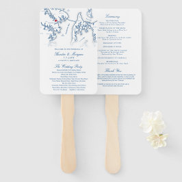 Abanico Programa de bodas de Annapolis Maryland Boda elega