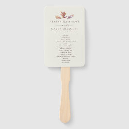 Abanico Programa de bodas de ciruelas otoñales