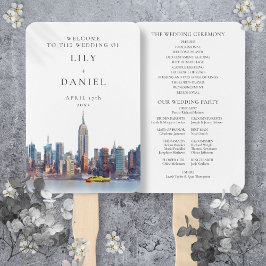 Abanico Programa de Bodas de la Ciudad de Nueva York