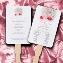 Programa de bodas de la coloración de agua rosa ro