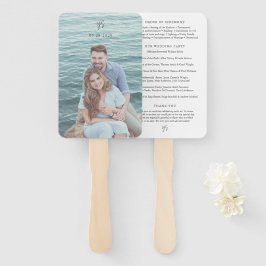 Abanico Programa de Bodas Elegantes y Modernas de Yasmin