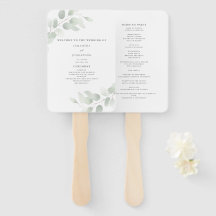 Programa de bodas Eucalyptus Greenery