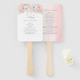 Abanico Programa de Bodas Exóticas en Pampas Grass White O