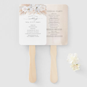 Abanico Programa de Bodas Exóticas en Pampas Grass White O