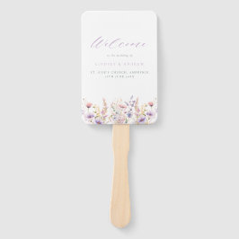 Abanico Programa de Bodas Lilac Wildflowers