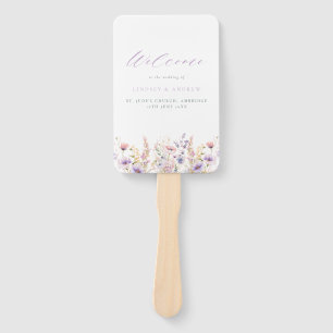 Abanico Programa de Bodas Lilac Wildflowers