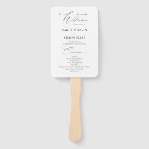 Abanico Programa de Bodas Modernas y Elegantes