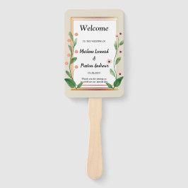 Abanico Programa de Bodas Sofisticado Clásico y Elegante