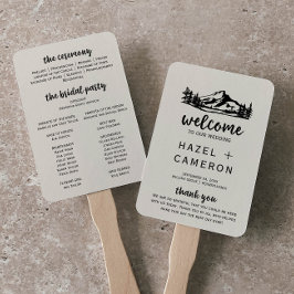 Abanico Programa de Bodas Vintage Wilderness