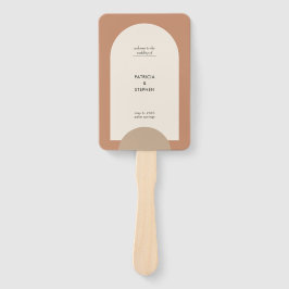 Abanico Programa de Boho Arch de Boda Geométrica Moderno