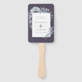 Abanico Programa de casamiento acuático de la Marina Blue