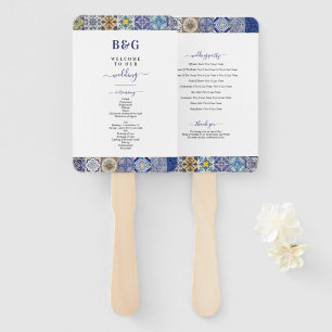 Abanico Programa de casamiento de azulejos portugueses med