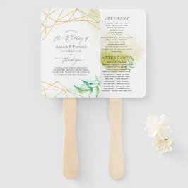 Abanico Programa de casamiento de cristales geométricos de