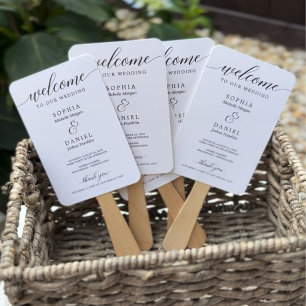 Abanico Programa de casamiento de guiones clásicos y crono