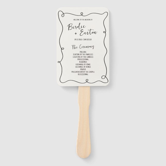 Abanico Programa de casamiento de marco de enganche con tr (Anverso)