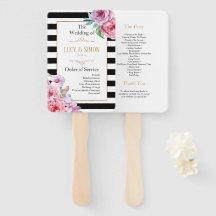 Programa de casamiento de rosas y rayas rosadas