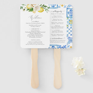 Abanico Programa de Ceremonia Boda de Cítricos del Mediter