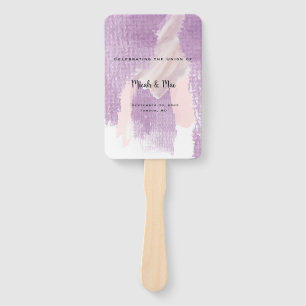 Abanico Programa de Ceremonia Boda Lavender Splash