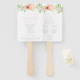 Abanico Programa de Ceremonia de Bodas del Sur de Sweet Pe