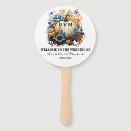 Abanico Programa de Ceremonia de Jardín de Caídos Elegante