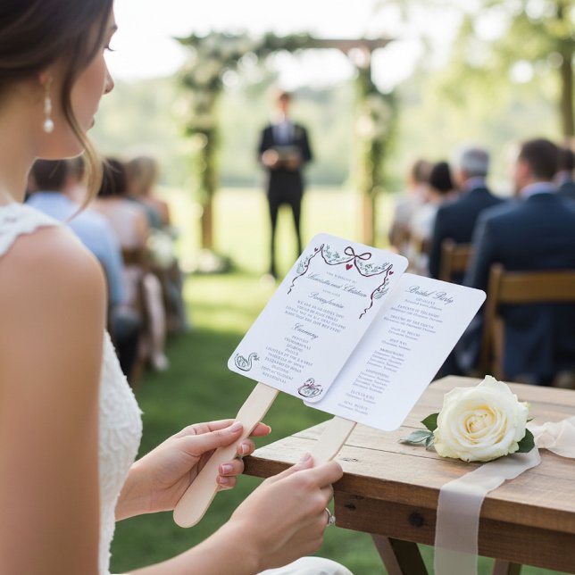 Abanico Programa de Fans de la Ceremonia de Boda de los El (Subido por el creador)