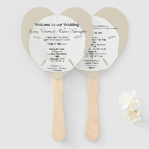 Abanico Programa de fans de los Bodas en forma de corazón 