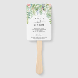 Abanico Programa de fans del Boda de la vegetación suave