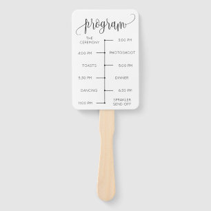 Abanico Programa de fans del Boda mínimo