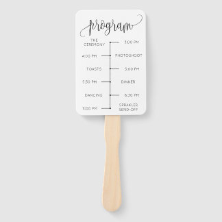 Abanico Programa de fans del Boda mínimo