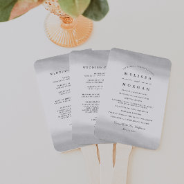 Abanico Programa de la Boda con Niebla