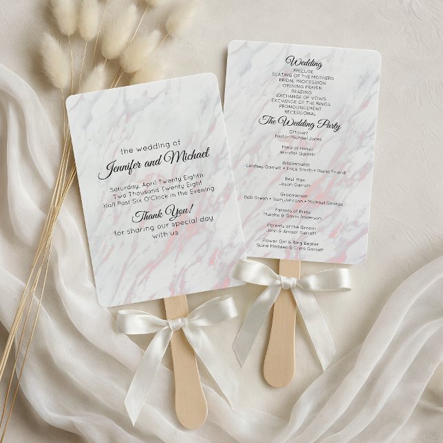 Abanico Programa de mármol rosa y gris moderno (Subido por el creador)