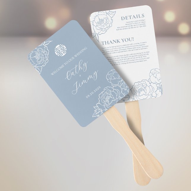 Abanico Programa de matrimonio bilingüe vietnamita y graci (Subido por el creador)