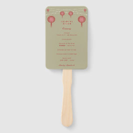 Abanico Programa de matrimonio chino con doble honestidad