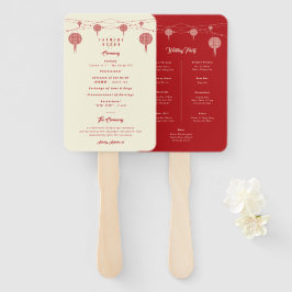 Abanico Programa de matrimonio chino con doble honestidad
