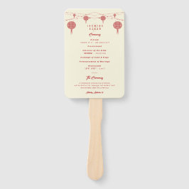 Abanico Programa de matrimonio chino con doble honestidad