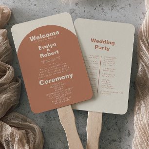 Abanico Programa de matrimonio formal Minimalista en el Ar
