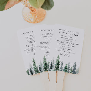Abanico Programa de Matrimonio Maderero Grove