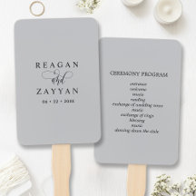 Programa de matrimonio Minimalista gris suave