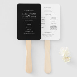 Abanico Programa de matrimonio Minimalista moderno