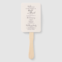 Abanico Programa de matrimonio moderno