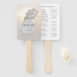 Abanico Programa de matrimonio personalizado