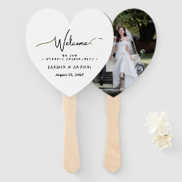 Abanico Programa de ventilador de boda con foto