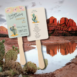 Abanico Programa de Ventiladores Boda Cactus