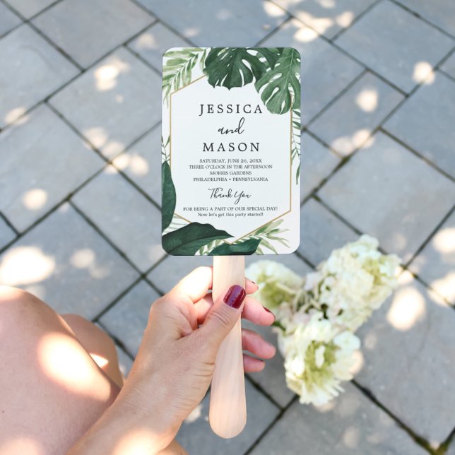 Abanico Programa de Ventiladores Bodas de Monstera Tropica (Subido por el creador)