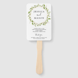 Abanico Programa de Ventiladores de Woodland Greenery Boda