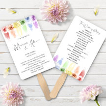 Programa de Ventiladores del Boda Arcoiris